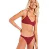Bas de maillot de bain femme Banana Moon Breeda Crochet Rouge XL BREED...