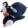 SAUTHON Peluche pingouin bleu marine