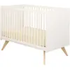 Nacrea Lit bébé Blanc / Hêtre
