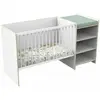 Baby Price Lit combiné évolutif First Blanc et bois (60 x 120 cm)