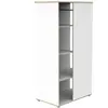 Armoire ouverte First Blanche et bois