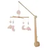 Mobile musical bébé en bois avec 4 jouets UNI PETALE - Sauthon TU