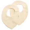 Lot de 2 bavoirs en gaze de coton UNI VANILLA - Sauthon TU