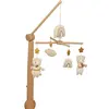 Sauthon Mobile Musical En Bois Avec Jouets En Coton Jaune