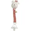 Attache Sucette Petit Coeur BEIGE Sauthon