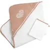 Cape de bain Plus Gant Petit Coeur ROSE Sauthon