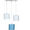 Suspension Lumineuse Trio Plafonnier en coton Bleu LAZARE - Sauthon TU