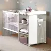 SAUTHON Lit bébé combiné 120x60 cm évolutif en 90x190 cm SMILE Chêne Silex 