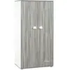 Babyprice armoire chambre bébé smile chene silex 2 portes BAB3500760101186
