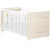 Lit bébé évolutif - 140x70cm - Babyprice Scandi naturel - En bois