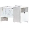 Lit Combiné - BABY PRICE - Scandi Gris - Evolutif - 120x60 en 90x190