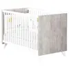 Lit bébé - 120 x 60 cm - Babyprice Scandi gris - En bois