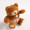 Peluche ours marron avec détails brodés ORSINO - Sauthon TU