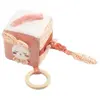 Cube d'activités  en coton rose ESMEE - Sauthon TU