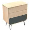 Sauthon Original Commode 3 tiroirs pieds métal