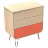 Sauthon Original Commode 3 tiroirs pieds métal