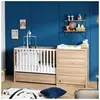 Sauthon - Lit combiné évolutif 60x120 en 90x190 et commode à langer Antonin Bois