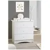 Basic commode avec plan à langer intégré Blanc