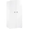 BABY PRICE Armoire Chambre Bebe 2 Portes - Boutons Etoile Gris - New Basic