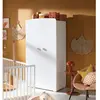 Les Tendances - Armoire Basic 2 portes boutons blanc babyprice - color