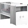 Lit combiné - 120x60cm - Evolutif en 90x190cm - Babyprice Nao - En bois
