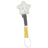 Sauthon Attache-tétine en velours étoile - Babyfan - Mixte - 0 mois - Naissance - Blanc
