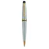 Waterman expert stylo bille à pointe moyenne attributs dorés acier S0952000