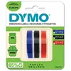 Dymo S0847750 - (9 mm) - Blanc sur noir/rouge/bleu - Ruban