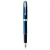 AUCUNE PARKER Sonnet stylo plume, Bleu Raffiné, attributs palladium, Plume moyenne, Coffret cadeau