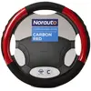 Couvre Volant Norauto Carbone Noir / Rouge