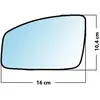Mad Miroir De Rechange Grand Angle Côté Conducteur Renault Espace 2002 