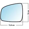Mad Miroir De Rechange Grand Angle Côté Conducteur Dacia Logan Mcv Sw 2009  / Sandero