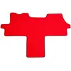1 Tapis Avant Sur Mesure Rouge En Moquette Couture Spécial Utilitaire