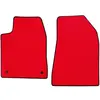 2 Tapis Avant Sur Mesure Rouge En Moquette Couture