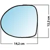 Mad Miroir De Rechange Grand Angle Côté Conducteur Renault Twingo 07>14