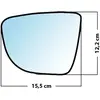 Mad Miroir De Rechange Grand Angle Côté Conducteur Renault Captur 2013  / Clio Iv 2012  /