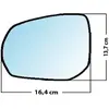 Mad Miroir De Rechange Grand Angle Côté Conducteur Citroen C3 Picasso 2008 2017 / C4