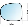 Mad Miroir De Rechange Grand Angle Côté Conducteur Renault Clio Iii 2009  / Modus