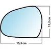 Mad Miroir De Rechange Grand Angle Côté Conducteur Peugeot 207 / 308