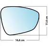 Mad Miroir De Rechange Bombé Côté Passager Citroen C3 09  / C4 10  / C5 08  / Ds3