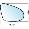 Mad Miroir De Rechange Bombé Côté Passager Toyota Yaris 2008 