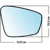 Mad Miroir De Rechange Bombé Côté Passager Vw Polo 2009 