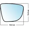 Mad Miroir De Rechange Bombé Côté Passager Renault Captur 2013  / Clio Iv 2012  / Zoe