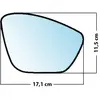Mad Miroir De Rechange Bombé Côté Passager Peugeot 208 2012  / 308 2013  / 508 2010 2018