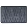 1 Tapis Arrière De Voiture Universel En Pvc Noir 47 X 30 Cm
