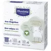 MUSTELA Kit éco-lingettes réutilisables et lavables 10 lingettes avec filet