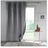Home Maison Rideau en velours au style cossu (140x250 cm - Gris clair)