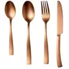 ARTHUR MARTIN Ménageres - - Am0056 - 24 Pieces - Acier Inoxydable - Finition Cuivre