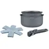 GENERIQUE Batterie de cuisine Arthur Martin Set de 2 casseroles am9341 Gris mat