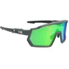 Lunettes azr pro race rx carbone mat noir   ecran hydrophobe vert